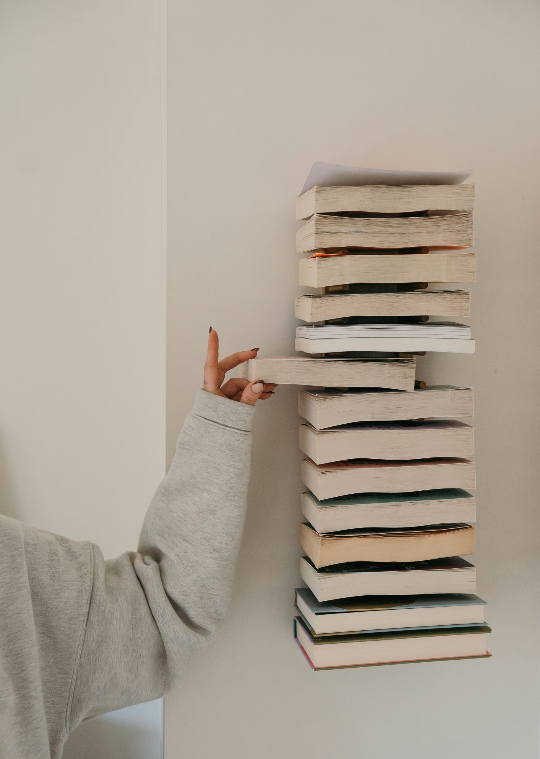 organize books in a small space